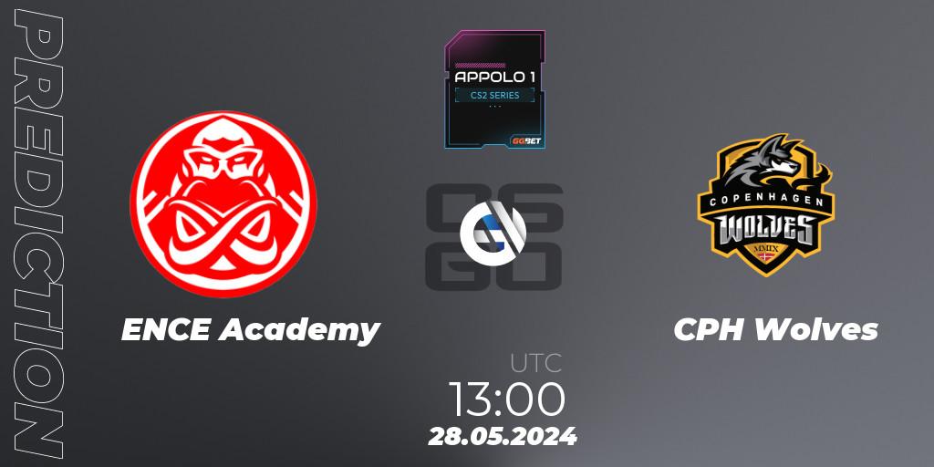 Pronósticos ENCE Academy - CPH Wolves. 28.05.2024 at 13:00. Appolo1 Series: Phase 2 - Counter-Strike (CS2)