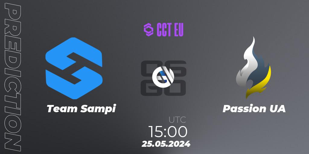 Pronósticos Team Sampi - Passion UA. 25.05.2024 at 15:00. CCT Season 2 Europe Series 4 - Counter-Strike (CS2)