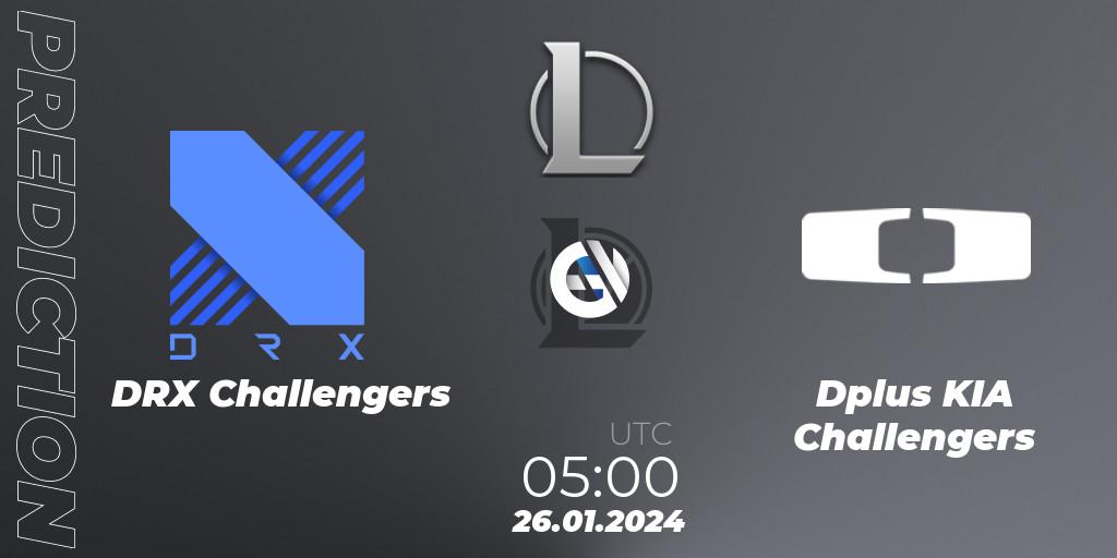 Pronósticos DRX Challengers - Dplus KIA Challengers. 26.01.24. LCK Challengers League 2024 Spring - Group Stage - LoL