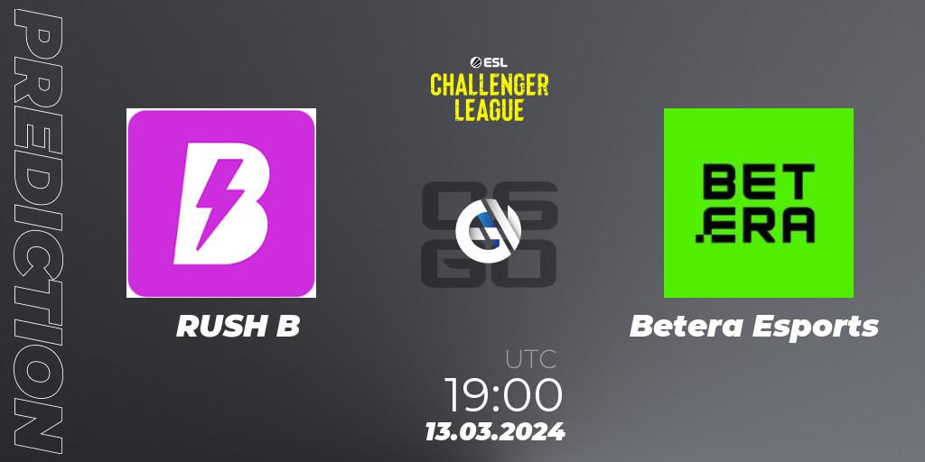 Pronósticos RUSH B - Betera Esports. 13.03.24. ESL Challenger League Season 47: Europe - CS2 (CS:GO)