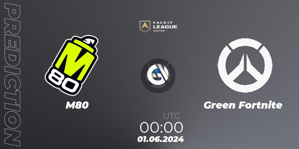 Pronósticos M80 - Green Fortnite. 09.06.2024 at 02:00. FACEIT League Season 1 - NA Master Road to EWC - Overwatch