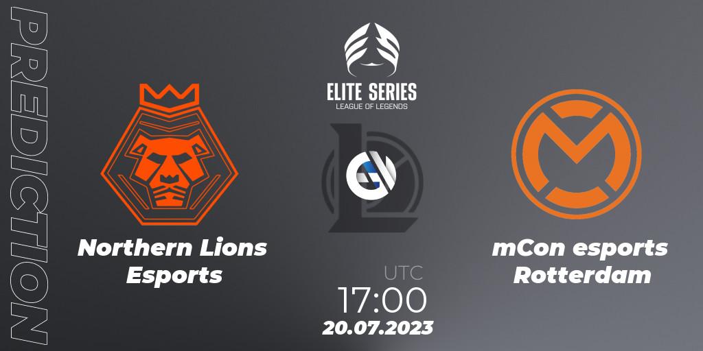 Pronósticos Northern Lions Esports - mCon esports Rotterdam. 20.07.23. Elite Series Summer 2023 - LoL