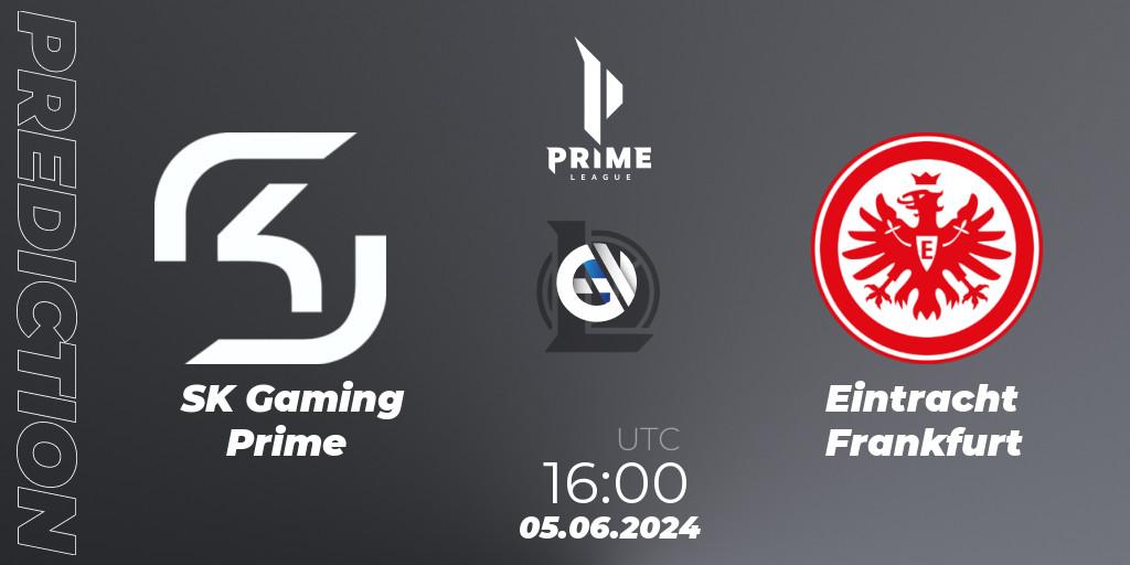 Pronósticos SK Gaming Prime - Eintracht Frankfurt. 05.06.2024 at 16:00. Prime League Summer 2024 - LoL