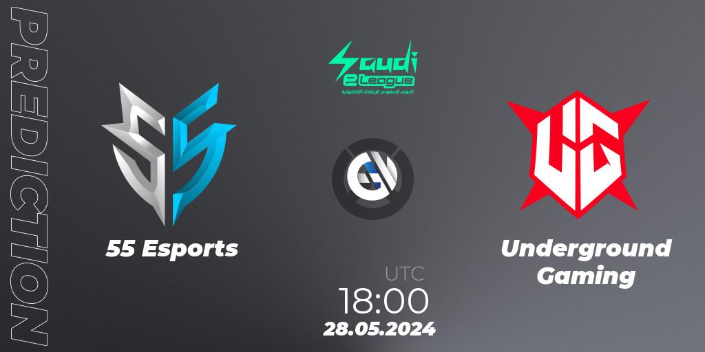Pronósticos 55 Esports - Underground Gaming. 28.05.2024 at 18:00. Saudi eLeague 2024 - Major 2 Phase 2 - Overwatch
