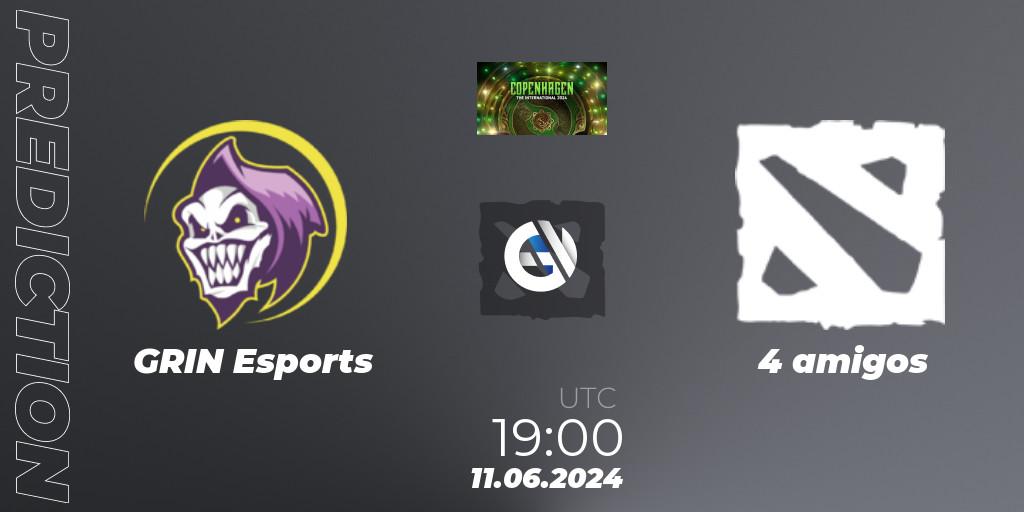 Pronósticos GRIN Esports - 4 amigos. 11.06.2024 at 19:00. The International 2024: North America Closed Qualifier - Dota 2