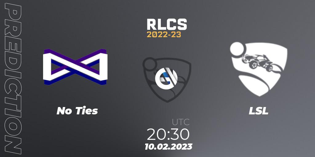 Pronósticos No Ties - LSL. 10.02.2023 at 20:30. RLCS 2022-23 - Winter: South America Regional 2 - Winter Cup - Rocket League