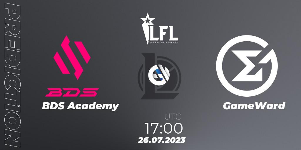 Pronósticos BDS Academy - GameWard. 26.07.23. LFL Summer 2023 - Group Stage - LoL