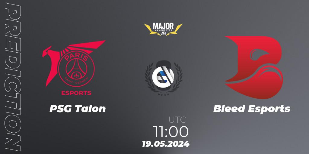 Pronósticos PSG Talon - Bleed Esports. 19.05.2024 at 11:00. BLAST R6 Major Manchester 2024 - Rainbow Six