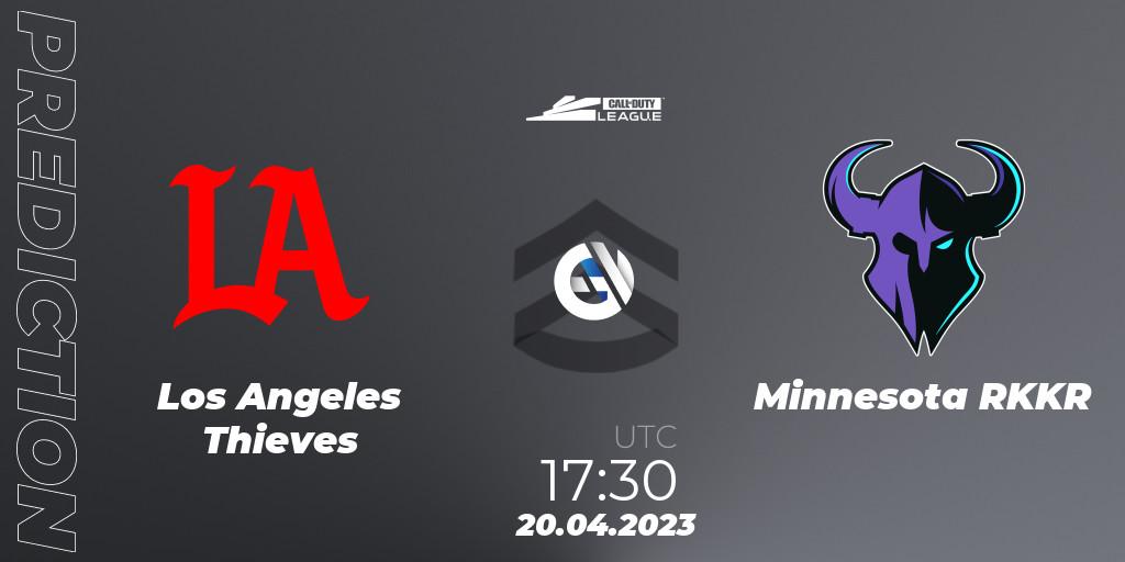 Pronósticos Los Angeles Thieves - Minnesota RØKKR. 20.04.2023 at 17:30. Call of Duty League 2023: Stage 4 Major - Call of Duty