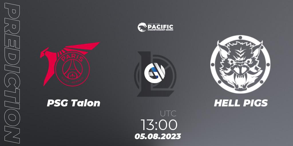 Pronósticos PSG Talon - HELL PIGS. 06.08.2023 at 13:00. PACIFIC Championship series Group Stage - LoL