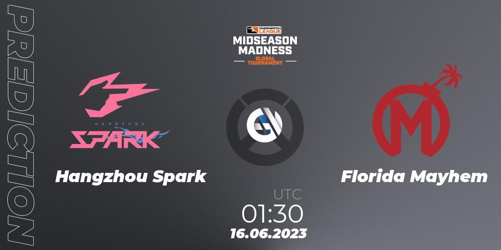 Pronósticos Hangzhou Spark - Florida Mayhem. 16.06.2023 at 01:30. Overwatch League 2023 - Midseason Madness - Overwatch