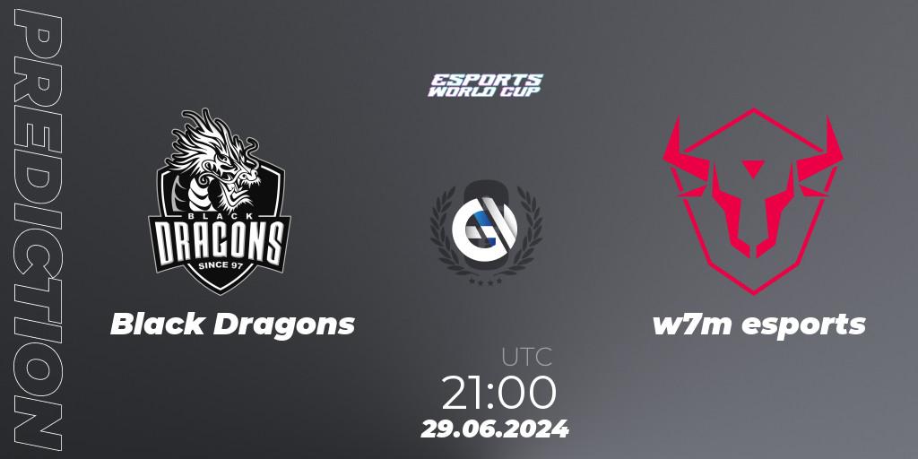 Pronósticos Black Dragons - w7m esports. 30.06.2024 at 00:30. Esports World Cup 2024: Brazil CQ - Rainbow Six