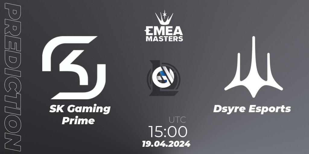 Pronósticos SK Gaming Prime - Dsyre Esports. 19.04.24. EMEA Masters Spring 2024 - Group Stage - LoL