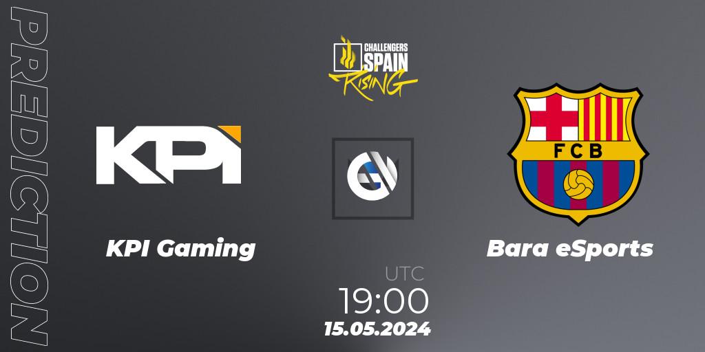 Pronósticos KPI Gaming - Barça eSports. 15.05.2024 at 19:00. VALORANT Challengers 2024 Spain: Rising Split 2 - VALORANT