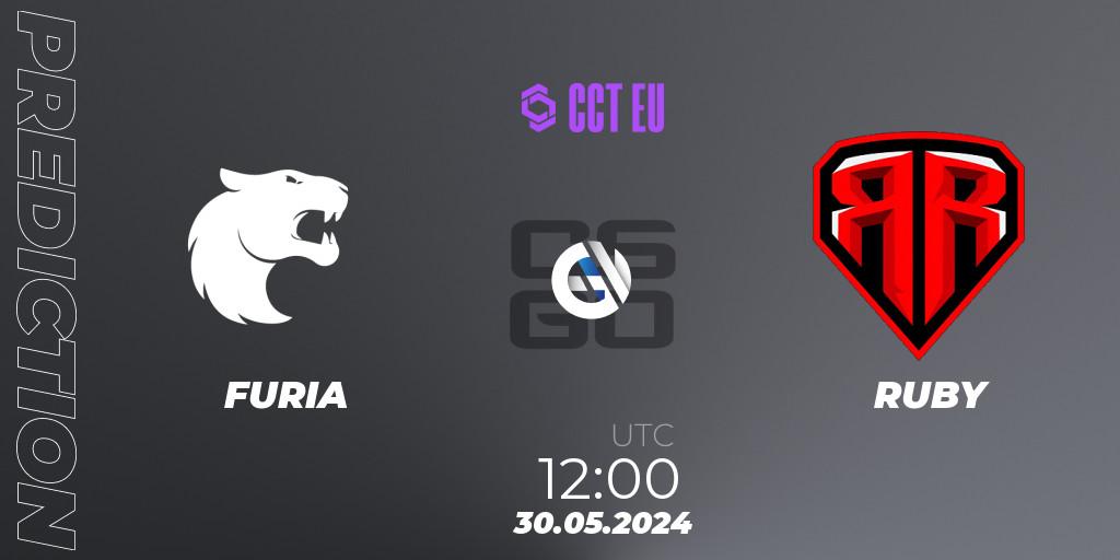 Pronósticos FURIA - RUBY. 30.05.2024 at 12:00. CCT Season 2 Europe Series 4 - Counter-Strike (CS2)