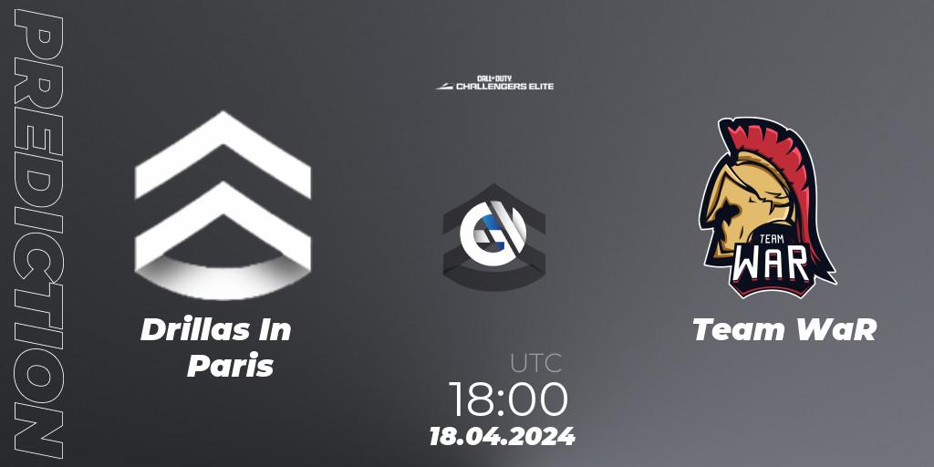 Pronósticos Drillas In Paris - Team WaR. 18.04.2024 at 18:00. Call of Duty Challengers 2024 - Elite 2: EU - Call of Duty
