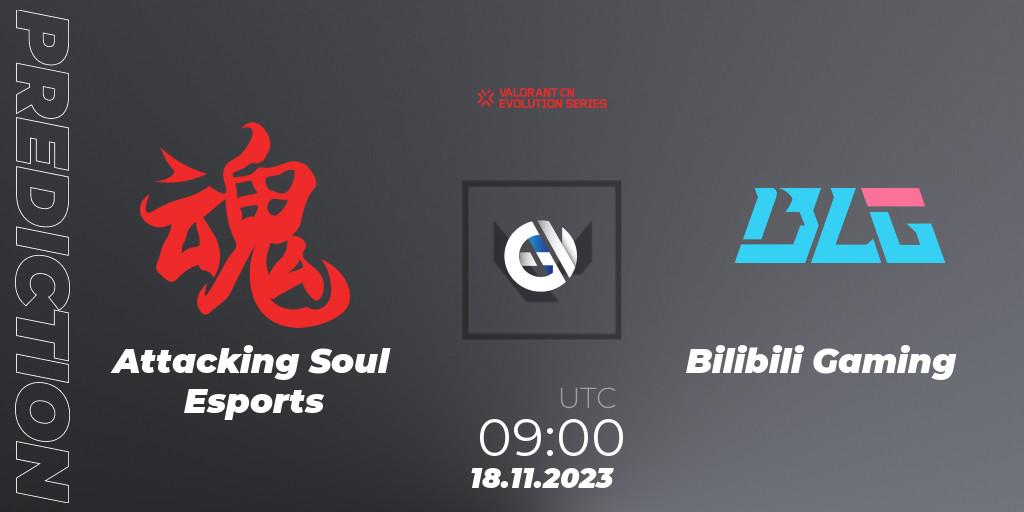 Pronósticos Attacking Soul Esports - Bilibili Gaming. 18.11.23. VALORANT China Evolution Series Act 3: Heritability - VALORANT
