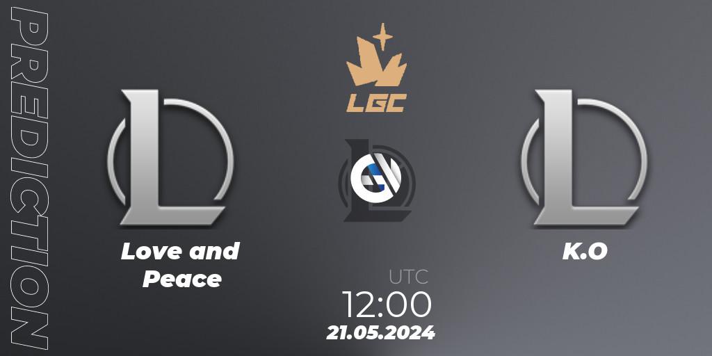 Pronósticos Love and Peace - K.O. 21.05.2024 at 12:00. Legend Cup 2024 - LoL