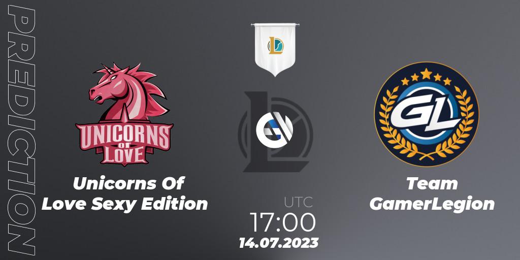 Pronósticos Unicorns Of Love Sexy Edition - Team GamerLegion. 14.07.23. Prime League Summer 2023 - Group Stage - LoL