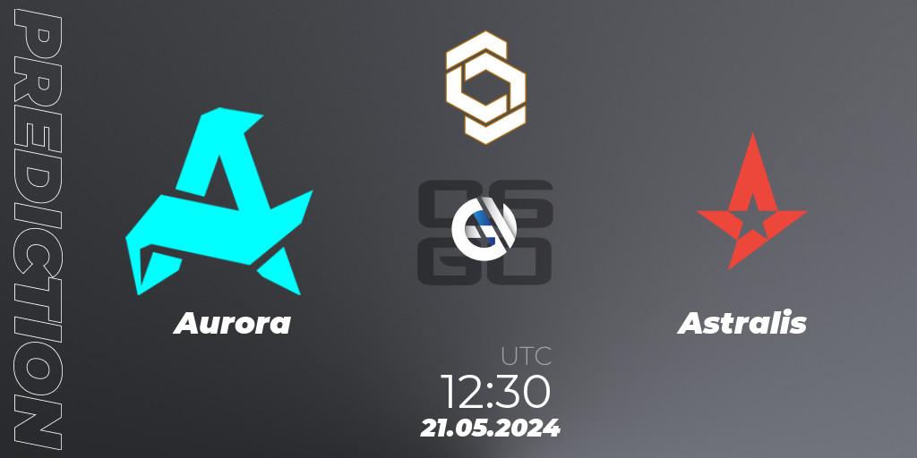 Pronósticos Aurora - Astralis. 21.05.2024 at 12:30. CCT Global Finals - Counter-Strike (CS2)