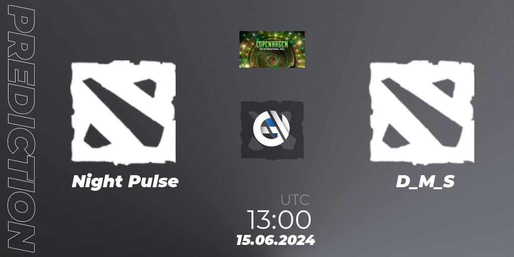 Pronósticos Night Pulse - D_M_S. 15.06.2024 at 12:30. The International 2024: Eastern Europe Closed Qualifier - Dota 2