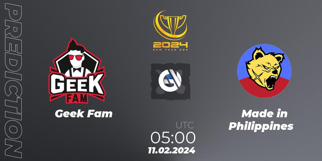 Pronósticos Geek Fam - Made in Philippines. 11.02.24. New Year Cup 2024 - Dota 2