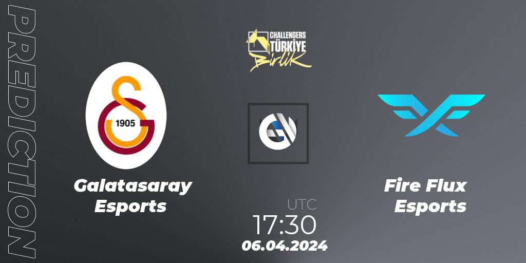 Pronósticos Galatasaray Esports - Fire Flux Esports. 06.04.2024 at 17:30. VALORANT Challengers 2024 Turkey: Birlik Split 1 - VALORANT