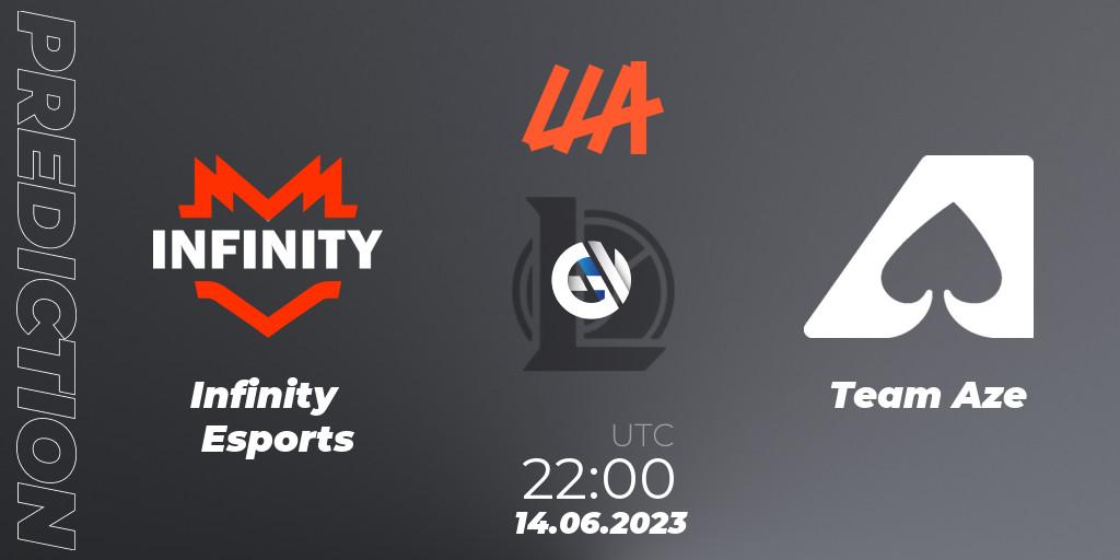 Pronósticos Infinity Esports - Team Aze. 14.06.23. LLA Closing 2023 - Group Stage - LoL