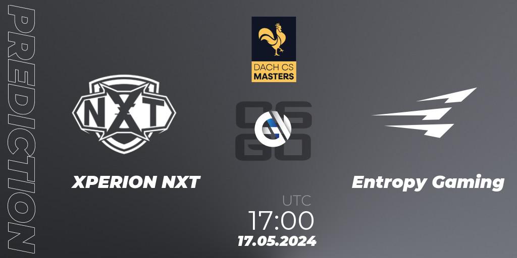 Pronósticos XPERION NXT - Entropy Gaming. 17.05.2024 at 17:00. DACH CS Masters Season 1: Division 2 - Counter-Strike (CS2)