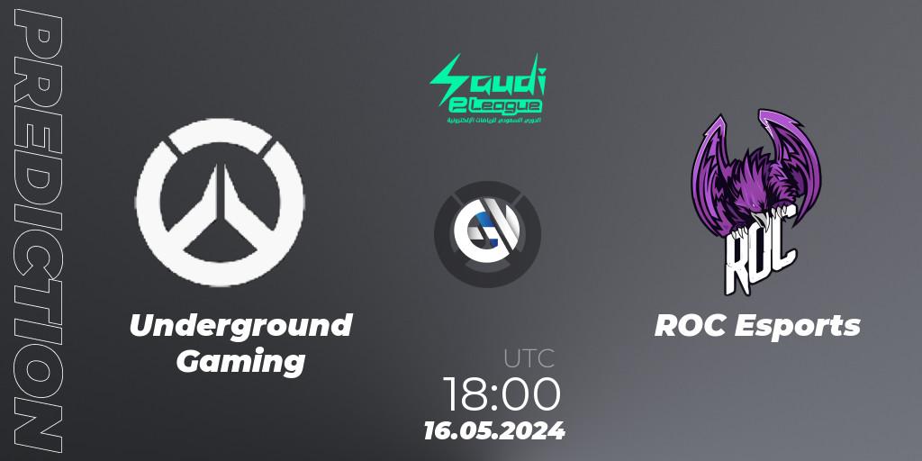 Pronósticos Underground Gaming - ROC Esports. 16.05.2024 at 19:00. Saudi eLeague 2024 - Major 2 Phase 1 - Overwatch