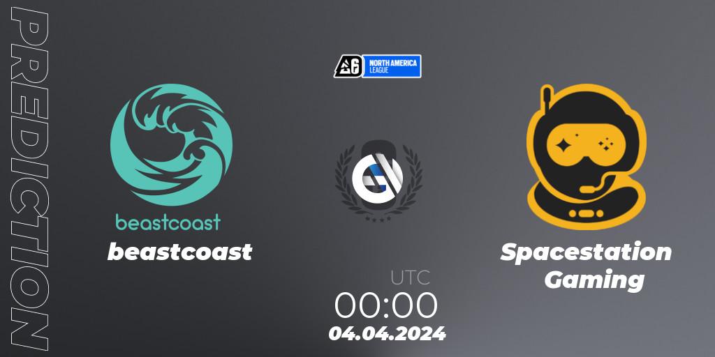 Pronósticos beastcoast - Spacestation Gaming. 04.04.24. North America League 2024 - Stage 1 - Rainbow Six
