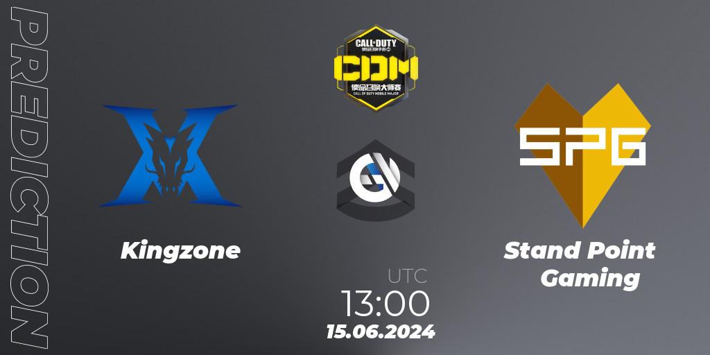 Pronósticos Kingzone - Stand Point Gaming. 11.07.2024 at 13:00. China Masters 2024 S8: Regular Season - Call of Duty