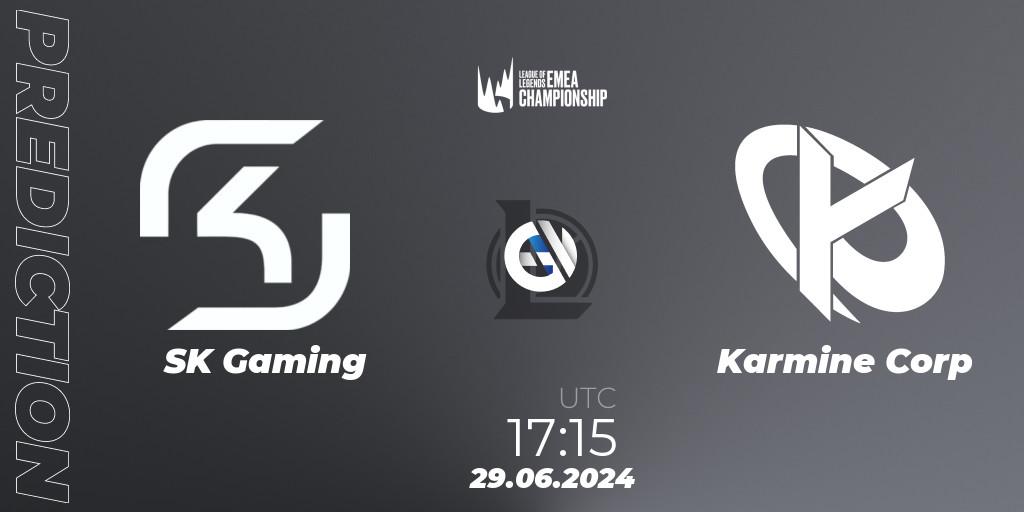Pronósticos SK Gaming - Karmine Corp. 29.06.2024 at 17:15. LEC Summer 2024 - Regular Season - LoL