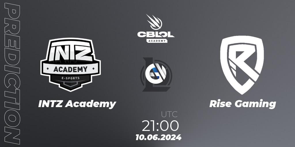 Pronósticos INTZ Academy - Rise Gaming. 10.06.2024 at 21:00. CBLOL Academy 2024 - LoL