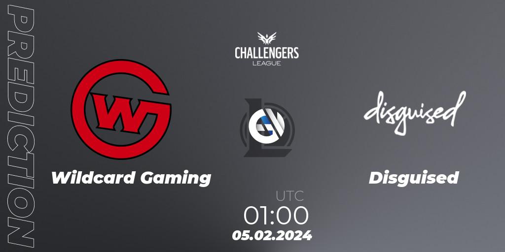 Pronósticos Wildcard Gaming - Disguised. 05.02.24. NACL 2024 Spring - Group Stage - LoL