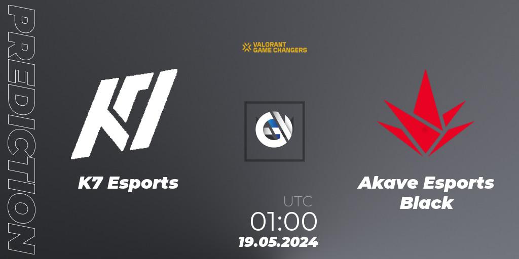 Pronósticos K7 Esports - Akave Esports Black. 19.05.2024 at 01:15. VCT 2024: Game Changers LAN - Opening - VALORANT