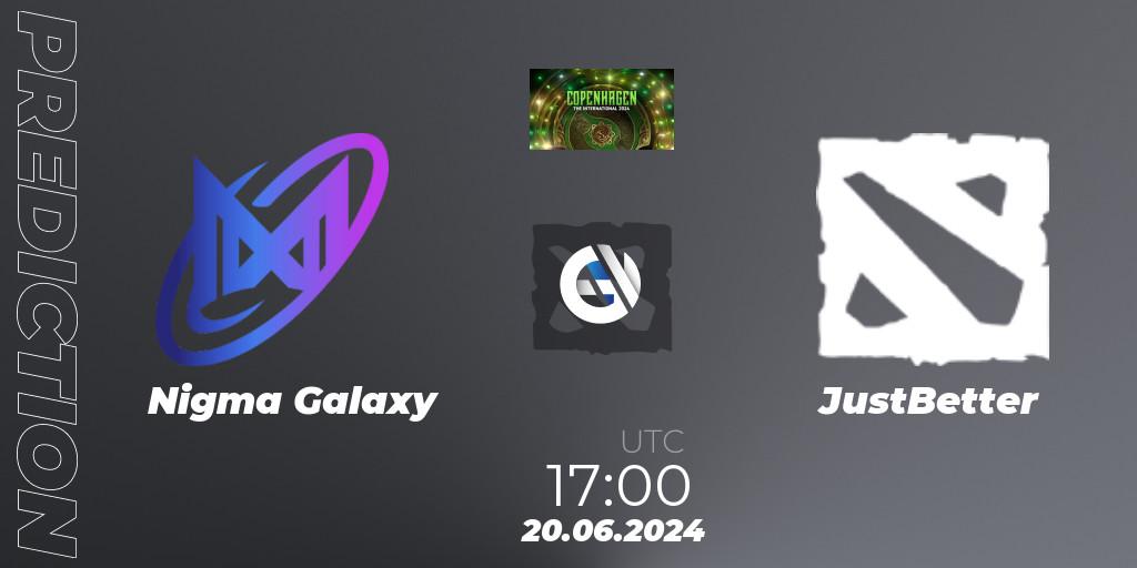 Pronósticos Nigma Galaxy - JustBetter. 20.06.2024 at 17:20. The International 2024: Western Europe Closed Qualifier - Dota 2