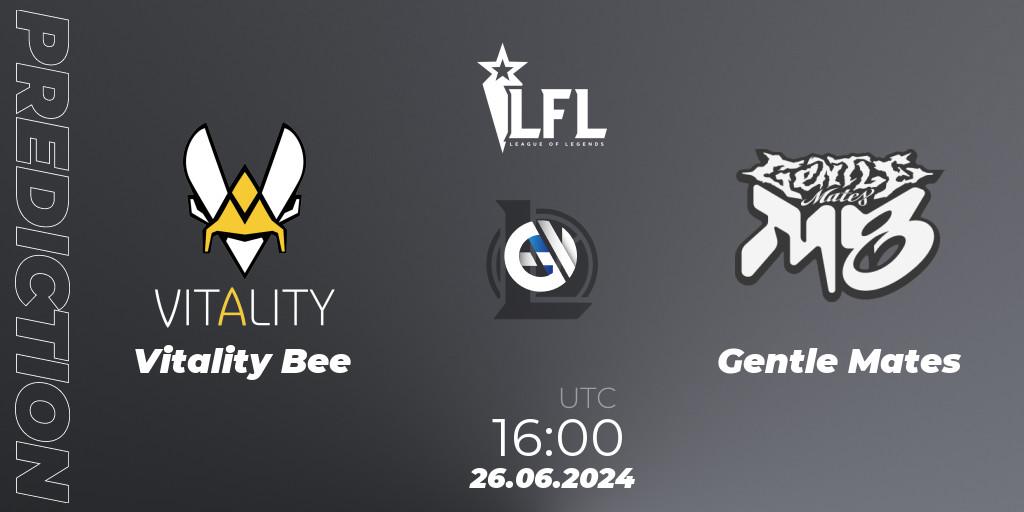 Pronósticos Vitality Bee - Gentle Mates. 26.06.2024 at 16:00. LFL Summer 2024 - LoL