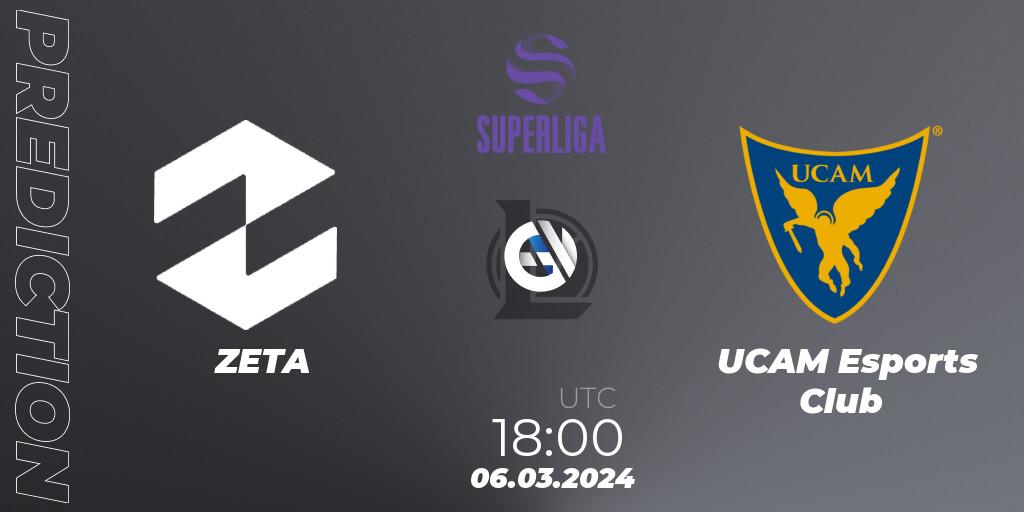 Pronósticos ZETA - UCAM Esports Club. 06.03.24. Superliga Spring 2024 - Group Stage - LoL
