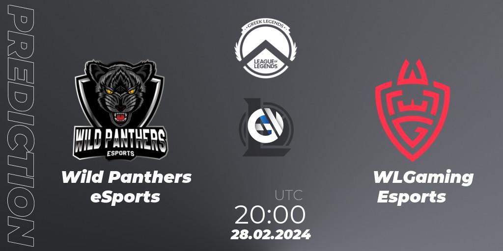 Pronósticos Wild Panthers eSports - WLGaming Esports. 28.02.24. GLL Spring 2024 - LoL