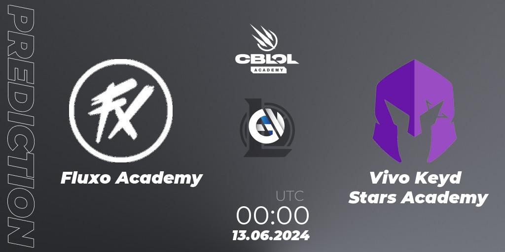 Pronósticos Fluxo Academy - Vivo Keyd Stars Academy. 13.06.2024 at 00:00. CBLOL Academy 2024 - LoL