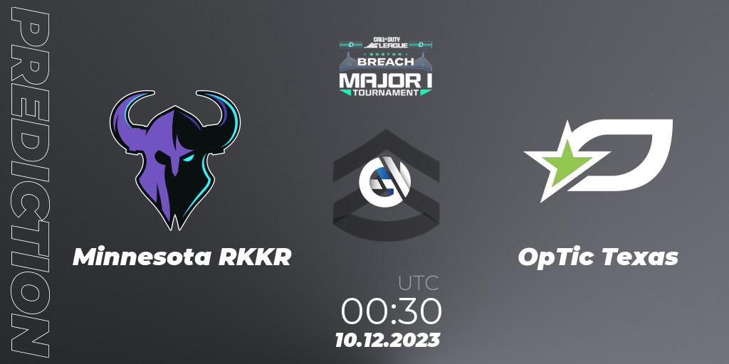 Pronósticos Minnesota RØKKR - OpTic Texas. 11.12.2023 at 01:00. Call of Duty League 2024: Stage 1 Major Qualifiers - Call of Duty