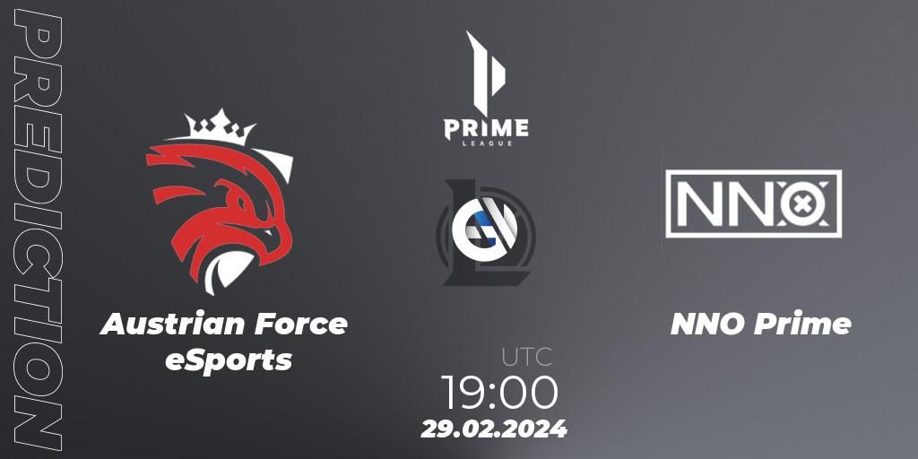 Pronósticos Austrian Force eSports - NNO Prime. 29.02.24. Prime League Spring 2024 - Group Stage - LoL