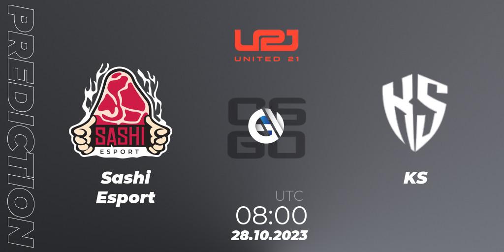 Pronósticos Sashi Esport - KS. 28.10.2023 at 08:00. United21 Season 7 - Counter-Strike (CS2)