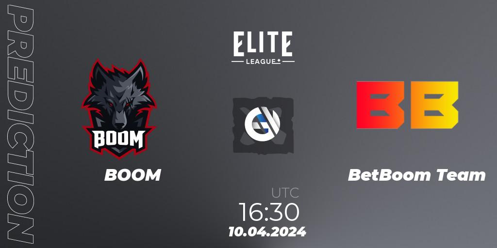 Pronósticos BOOM - BetBoom Team. 10.04.24. Elite League: Round-Robin Stage - Dota 2
