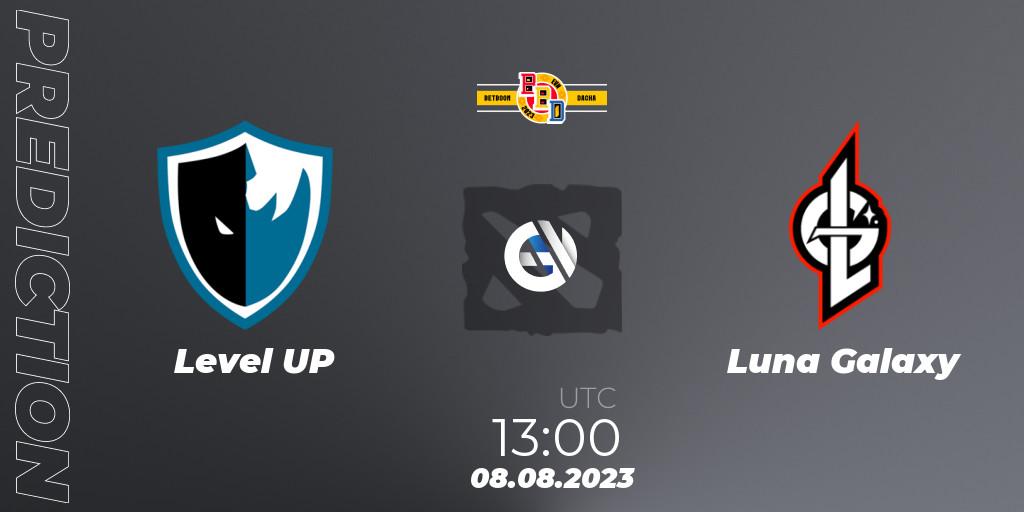Pronósticos Level UP - Luna Galaxy. 08.08.2023 at 13:48. BetBoom Dacha - Online Stage - Dota 2