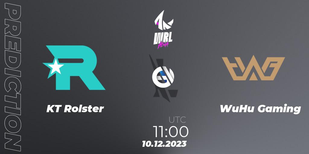 Pronósticos KT Rolster - WuHu Gaming. 10.12.23. WRL Asia 2023 - Season 2 - Regular Season - Wild Rift
