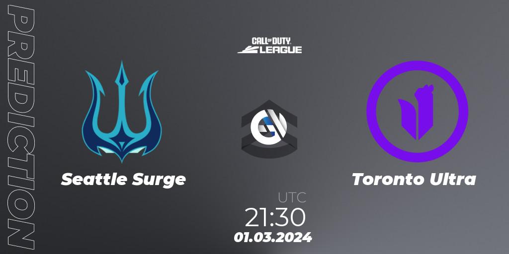 Pronósticos Seattle Surge - Toronto Ultra. 01.03.2024 at 21:30. Call of Duty League 2024: Stage 2 Major Qualifiers - Call of Duty