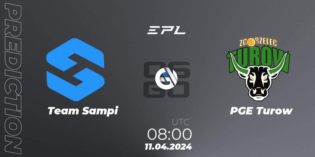 Pronósticos Team Sampi - PGE Turow. 11.04.24. European Pro League Season 15 - CS2 (CS:GO)
