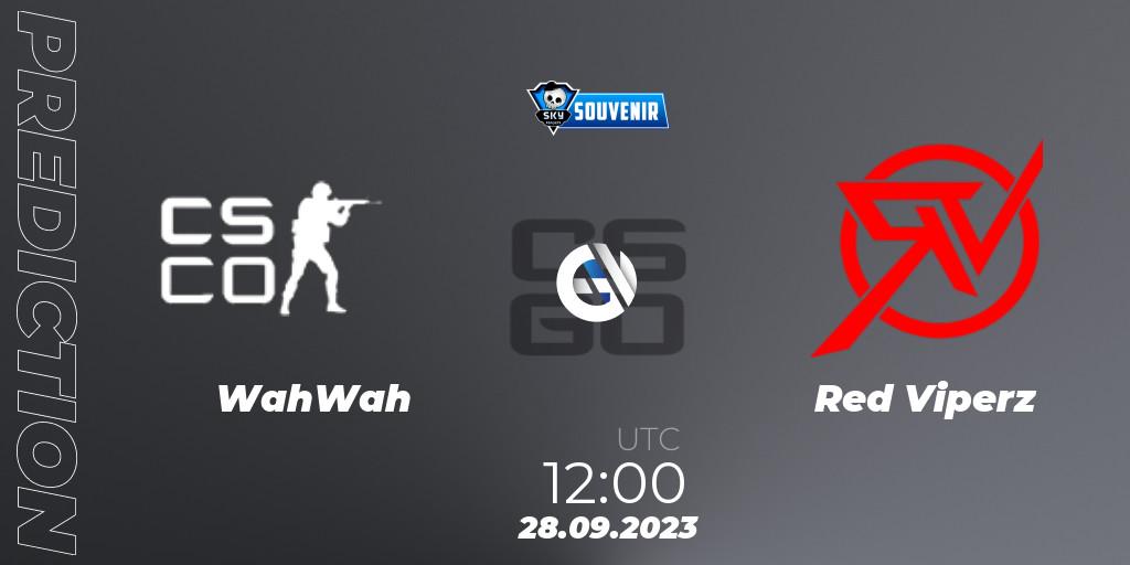 Pronósticos WahWah - Red Viperz. 28.09.2023 at 15:00. Skyesports Souvenir 2023 - Counter-Strike (CS2)